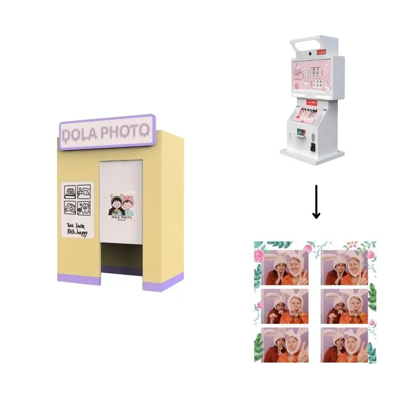 Best Price Quality Automatic Photo Booth Instant Photo Printing  Multi-Style  Cool Photo Booth