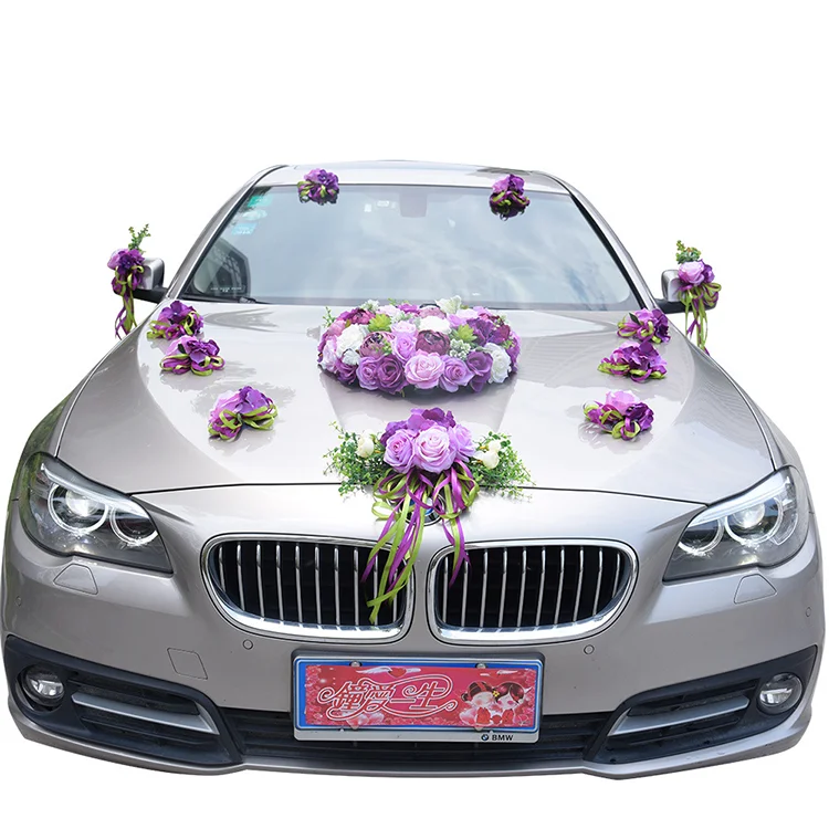 K-151 Artificial Romantic Wedding Flower Luxury Auto Decoration  Wedding Car Decoration Flowers