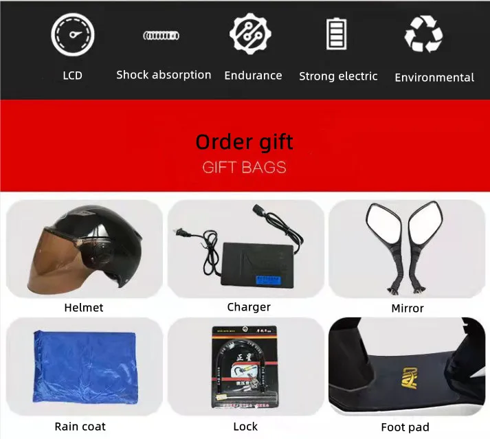 2023 Discounted Products Max Range 150 Km Power Electric Motorcycle Motor Adult scooter