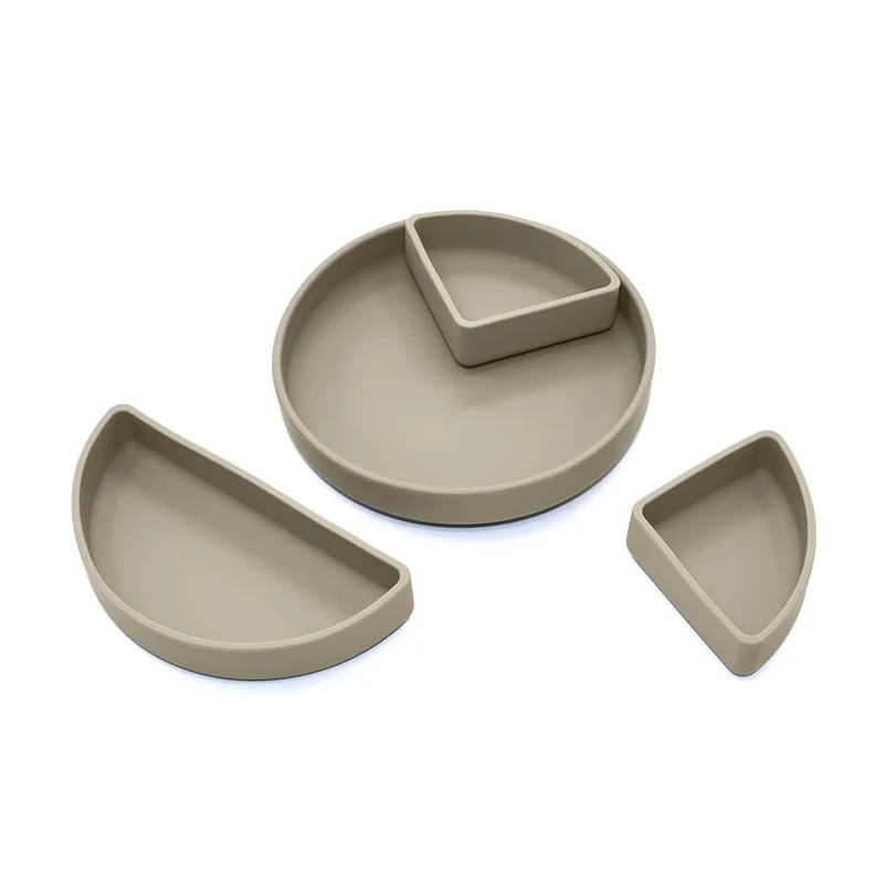 Toddler Silicone Suction Plate Divided Bpa-free Baby Led Weaning Plate