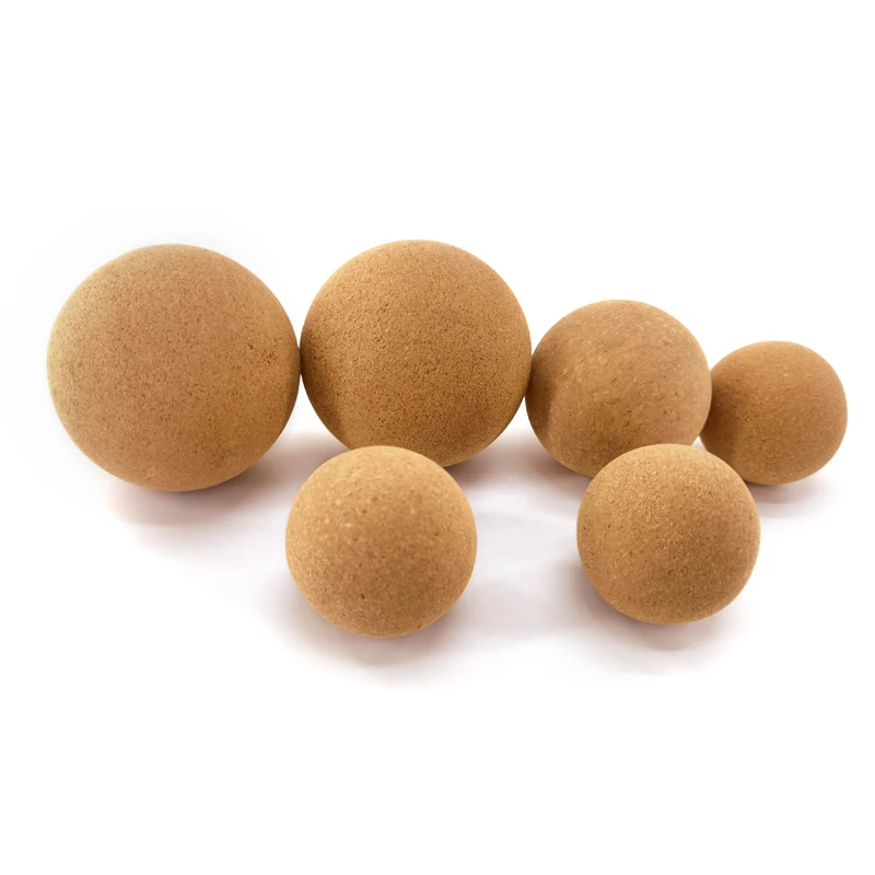 Customizable Cork Roller Massager Release Ball Yoga Therapy Ball For Myofascial Release Cork Yoga Ball in Bulk