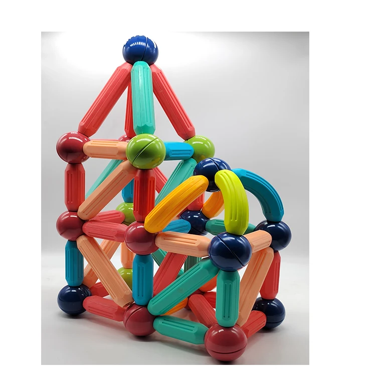 Magnetic stick and ball preschool safe building magnetic toys magic magnet stick toy