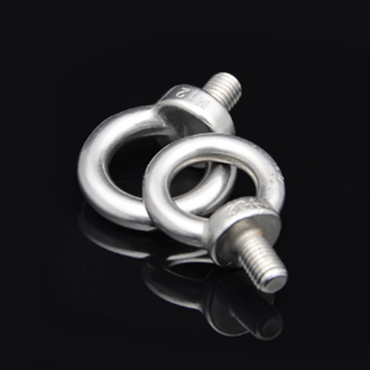 Hot Sale Stainless Steel Eye Bolt Screw Rings Round Bolt Manufacturer M12 M10