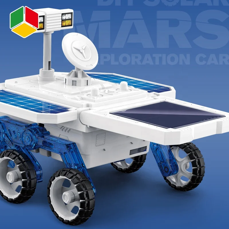 QS игрушка «сделай сам» солнечная планета Rover Mars Исследование автомобиля ствол образовательная электрическая Самосборная Строительная на солнечной