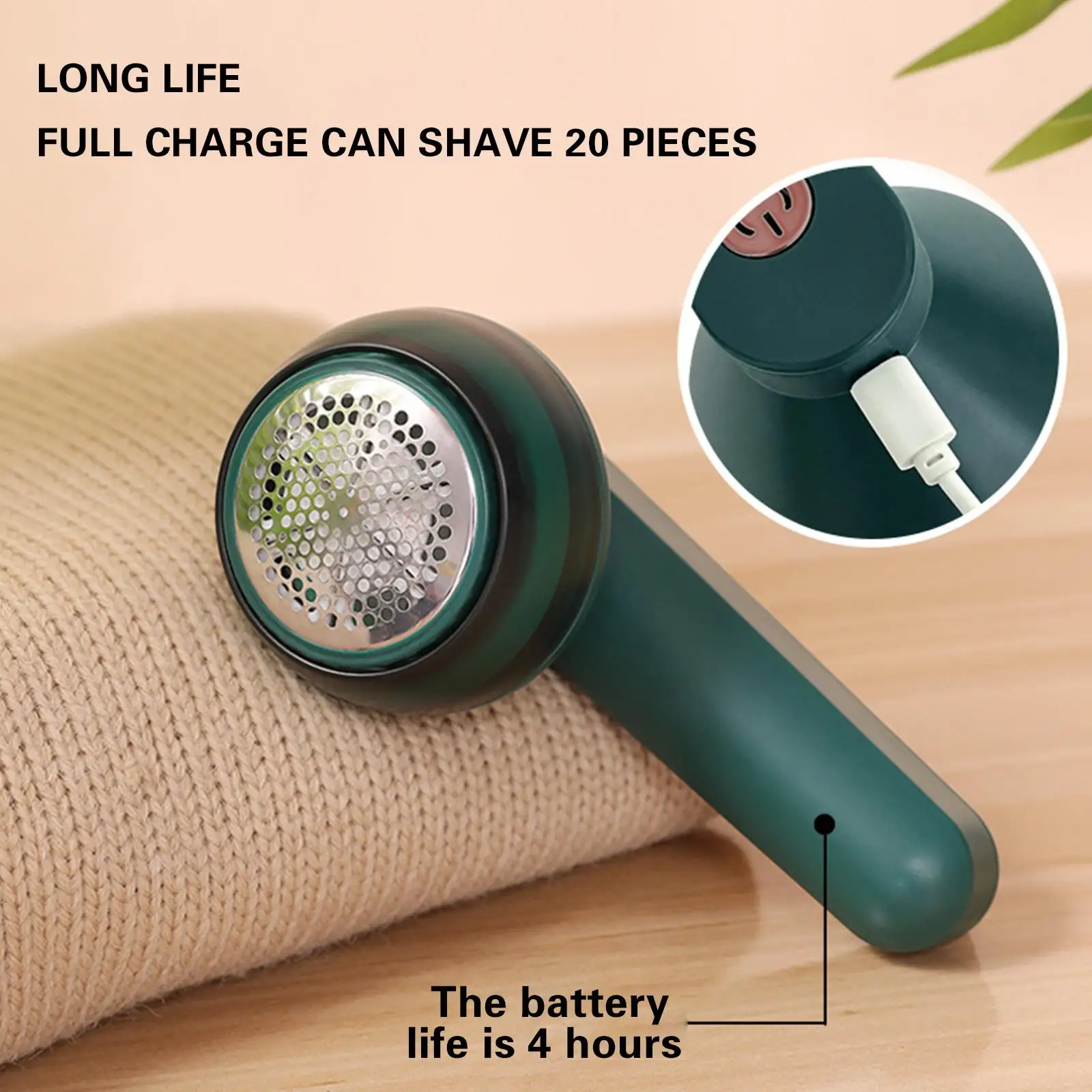 Portable Lint Remover Fabric Shaver Rechargeable Sweater Shavers Lint Remover for Clothes and Furniture
