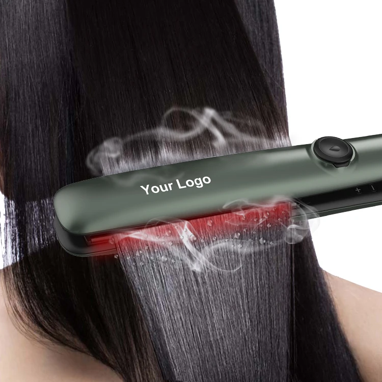 Customize Your Logo 4 MCH Fast Heated Static-Free Hair iron Professional infrared Steam Pond Hair Straightener