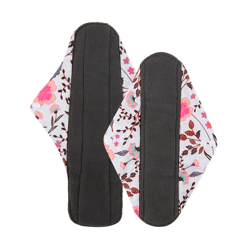 Famicheer Bamboo Sanitary Pads Patterns Waterproof Organic Sanitary Pads Top Quality Reusable Natural for Women 1 - 3 Layer