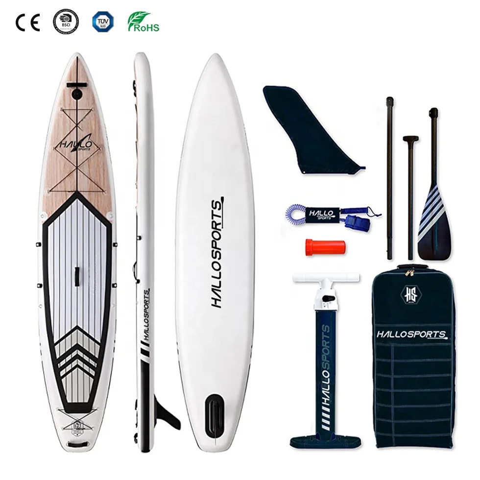 Hallosports 063 adventure super ocean inflatable stand up paddle board sup borad 12 for 250 lbs