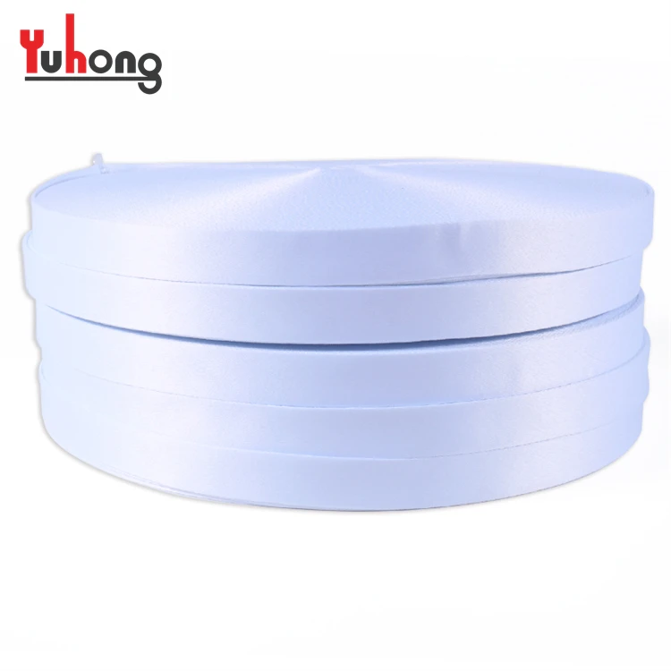 Промо-пользовательский Печатный простой белый чистый полиэфирный ремешок для шнурка