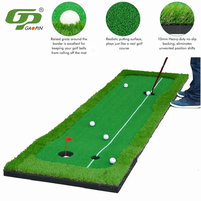 Factory Large Golf Green Golf Putting Green Mat Putting Carpet Mini Golf Course Portable Putting Matt