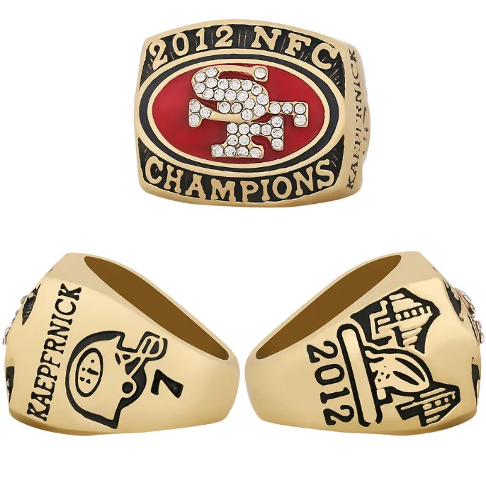 2012 San Francisco 49ers championship ring Europe and America popular memorial nostalgic classic ring