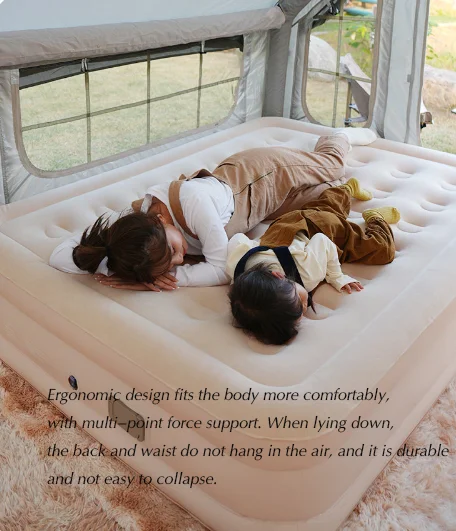 Folding automatic inflatable bed mattress inflatable tent floor mat outdoor inflatable air bed mattress for camping accompanying