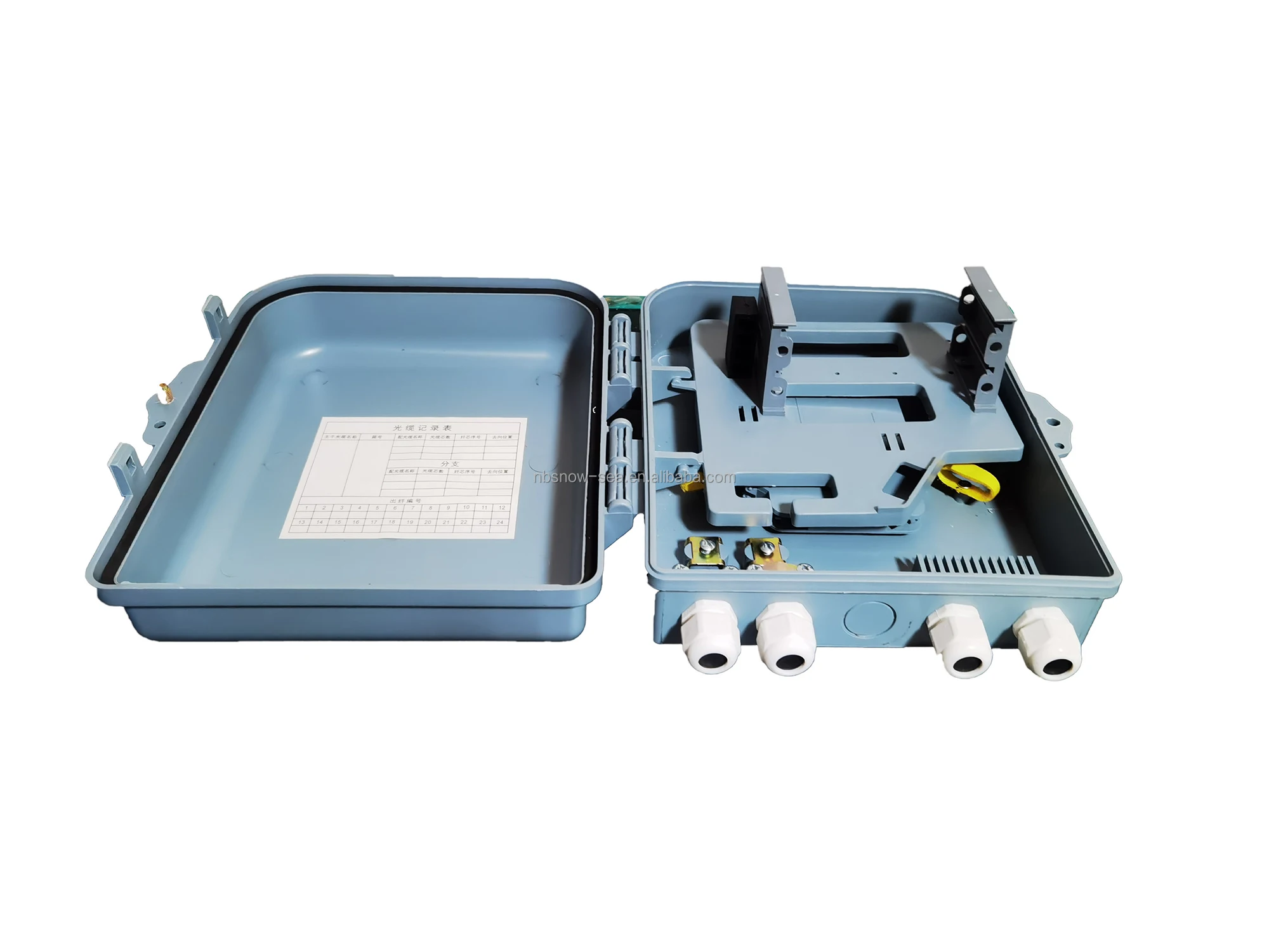 2 In 2 Out 16 Core Waterproof Optical Splitter Box for 1*16 Cassette Optical Splitter