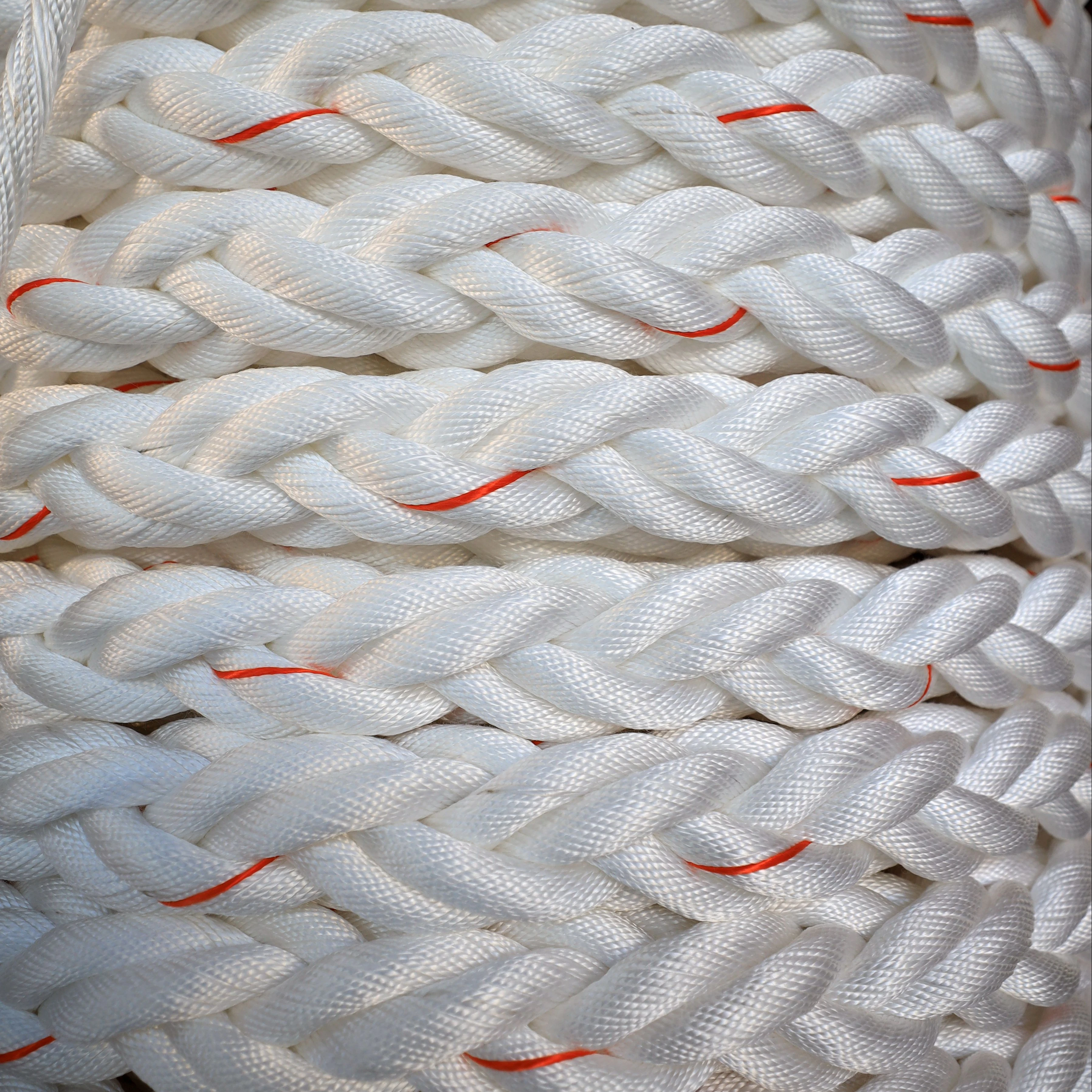 Manufacturer Wholesale Customized 24mm 8 Strands Polypropylene Filament Mooring Ropes For Shipbuilding