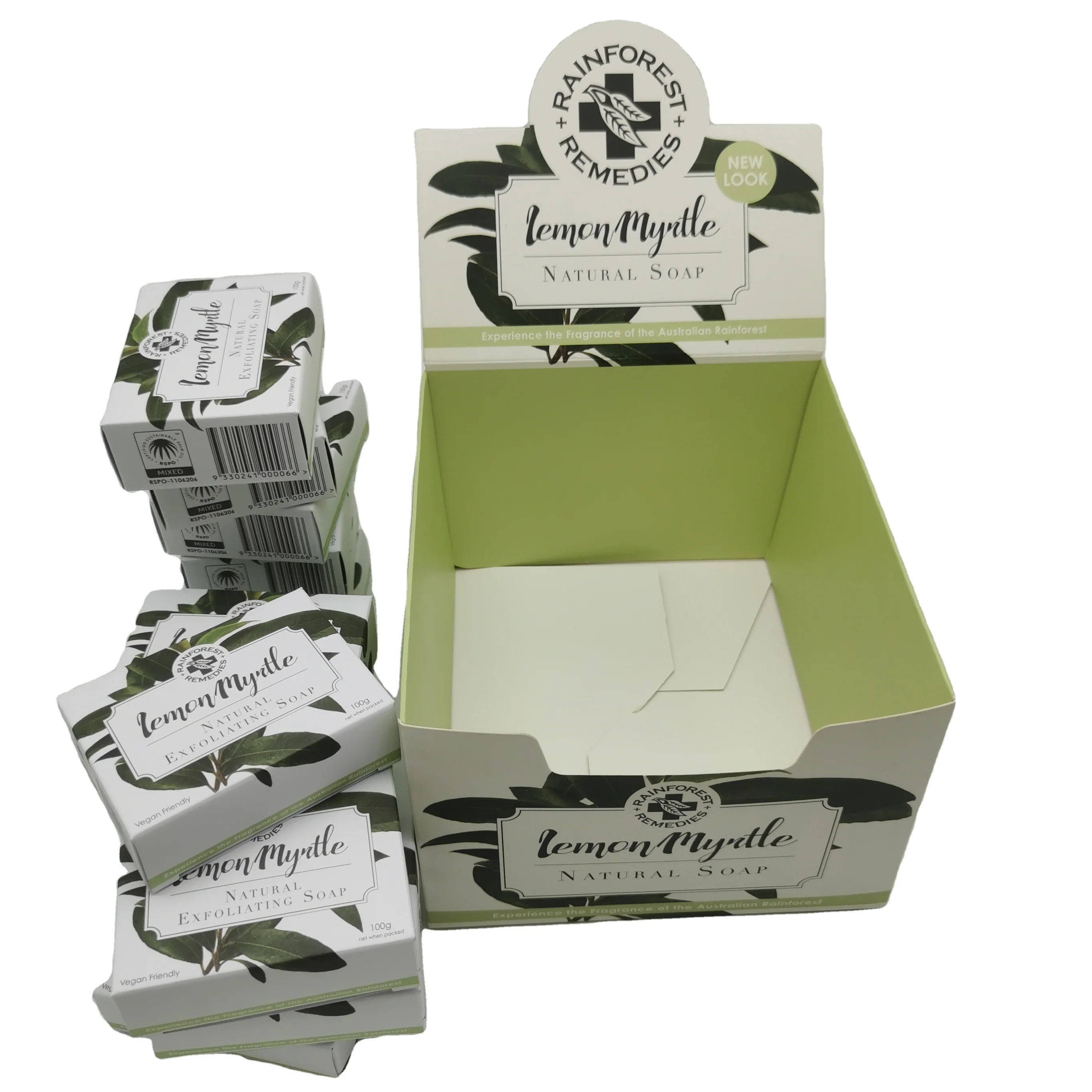 wholesale soap packaging custom paper cardboard face soap display cosmetic box for packaging