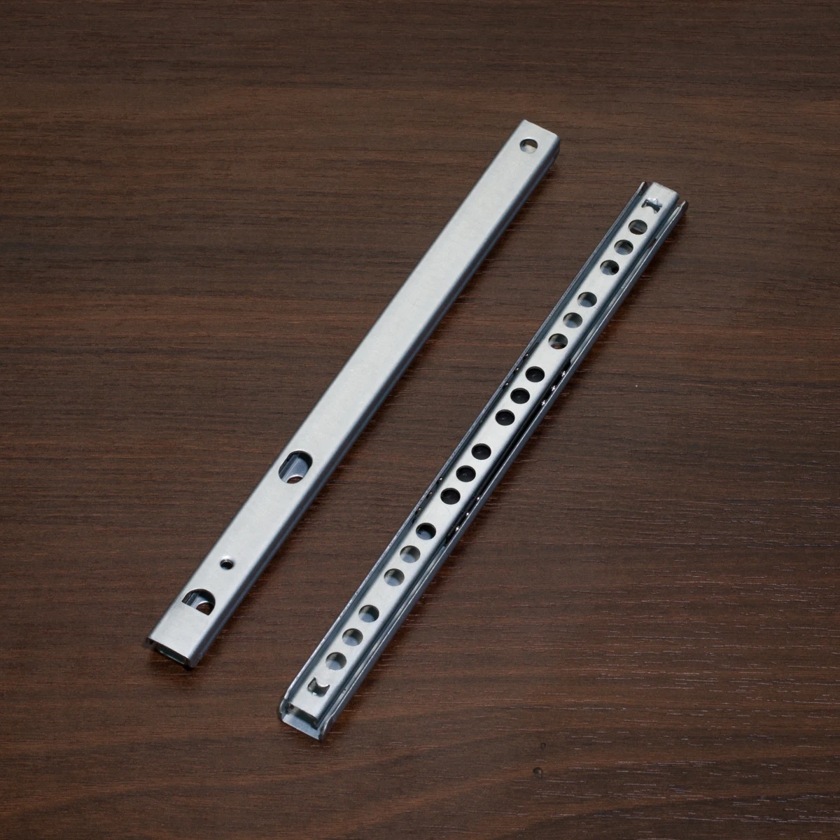 High Quality Furniture Rails 17mm Drawer Slide Zinc Finish Black Finish  Drawer Rail Small Drawer Channel