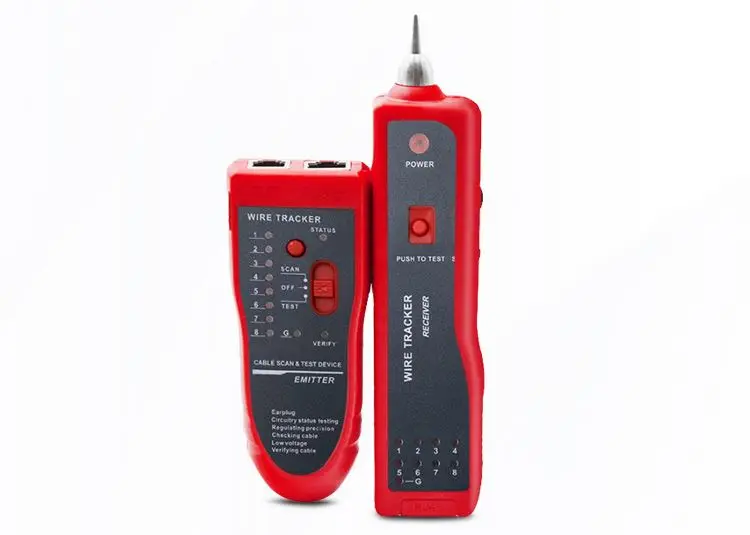 Cable Tester For UTP STP Cat5/6 RJ45 LAN Network RJ11 Telephone Wire Tracker Diagnose Tone Tracer Line Finder MCH-9810A