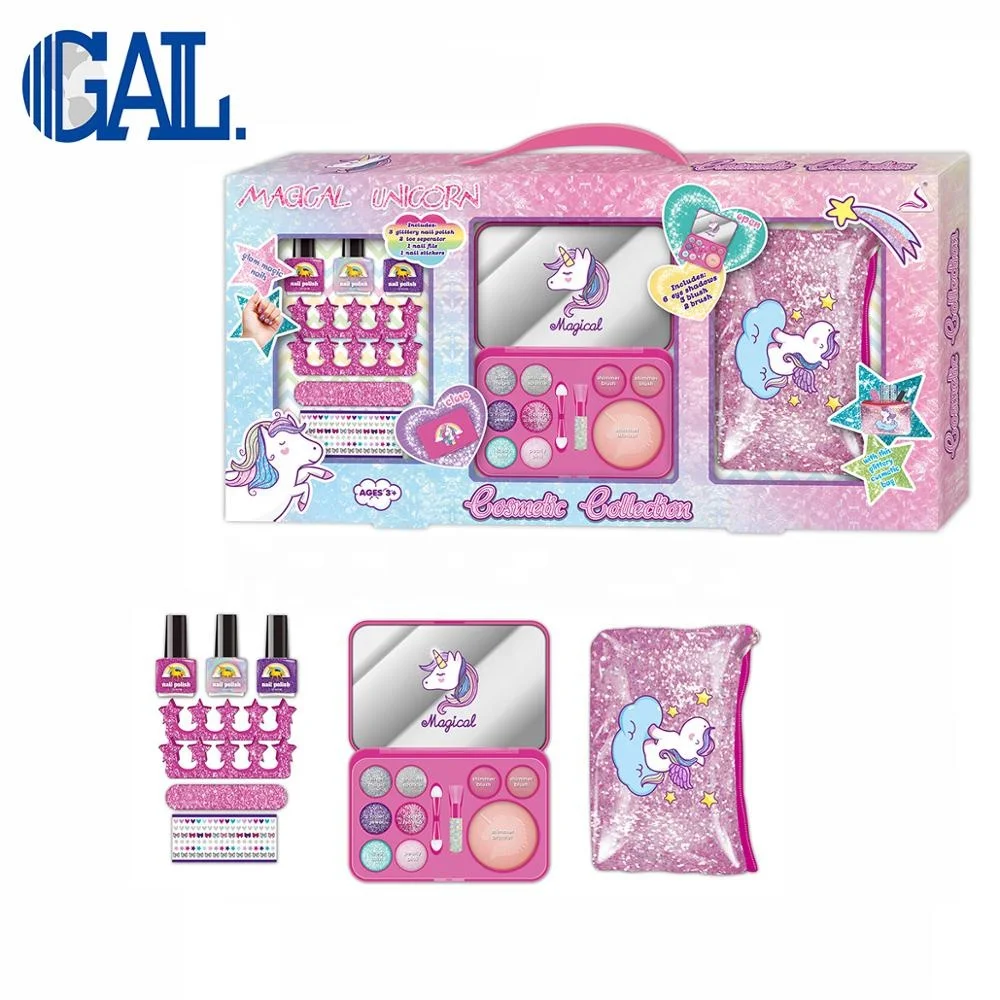 
Fashion girls beauty play set DIY nail polish case for kids 