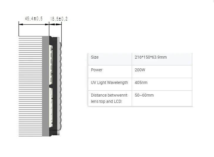 3d printer use 308pcs LED High power 8.9 inch lcd 3D printer parallel 405nm UV led array