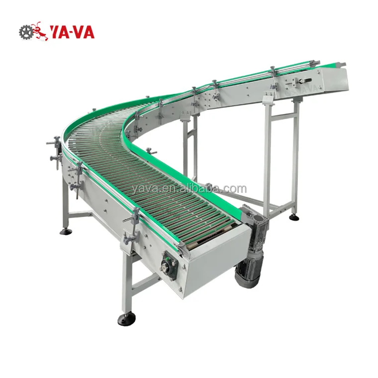 YA-VA Fast Delivery China Manufacturer Food-Grade Curve Belt Conveyor Chain Belt Conveyor Heat Resistant Belt Conveyor system