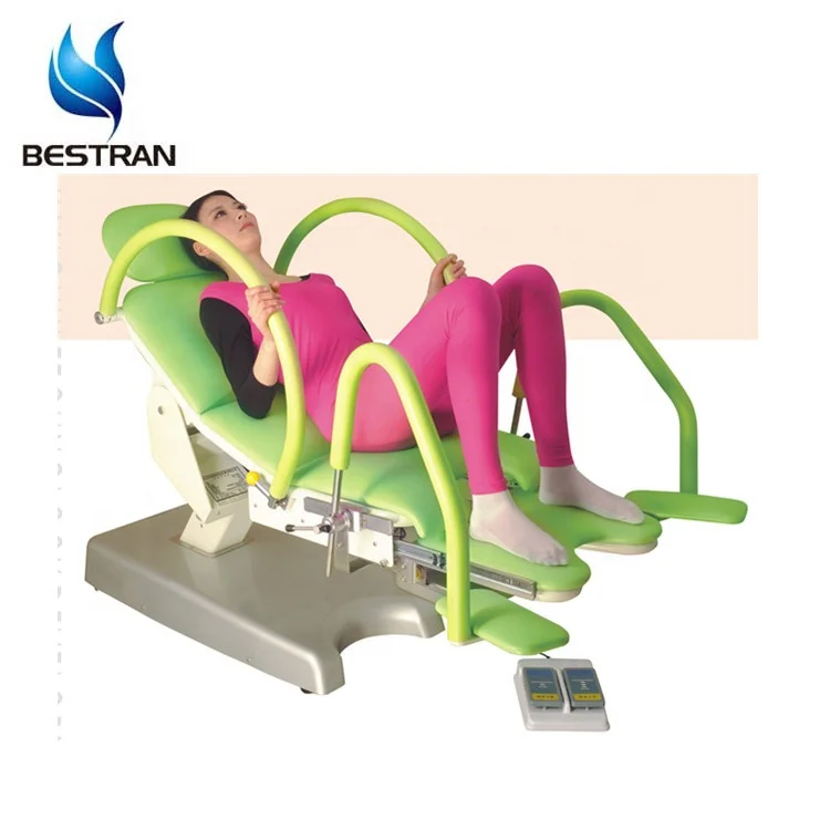 BT-GC005B многофункциональные электрические медицинские гинекологические стулья зеленого цвета для больниц