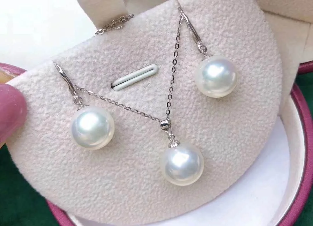 Wholesale 3A natural Freshwater Pearl Big Size pink/white/purple 8mm-10.5mm Round Shape Freshwater Pearl