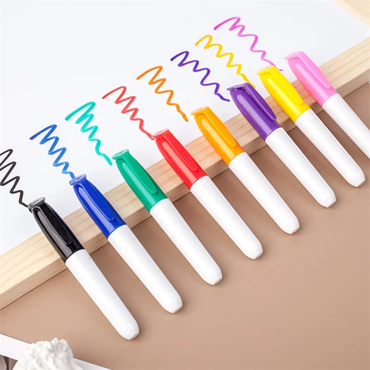 Erasable.Non toxic erasable customized whiteboard pen,fabric advertising white thick board mini marker pen marcadores