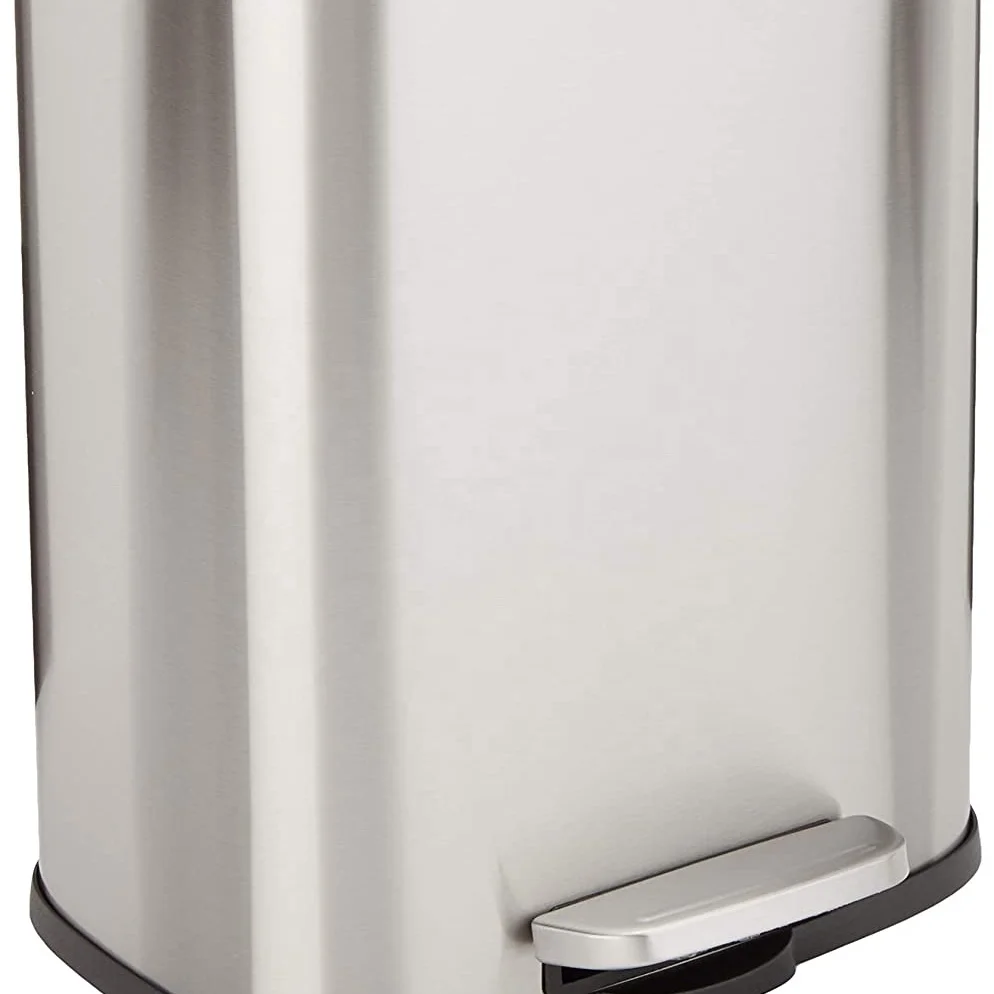 Eco Home Custom Modern Durable Outdoor Plastic Trash Waste Bin Dustbin Waste Container Square Plastic Cover Top Style Storage