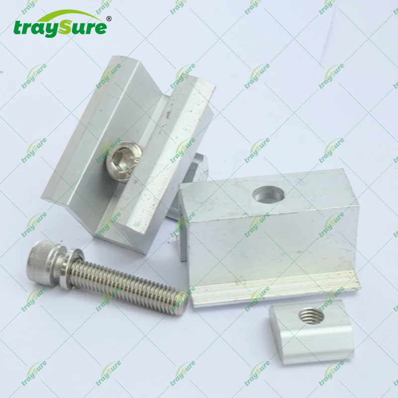 TRAYSURE Rooftop Solar Mounting System Perforated Cable Tray Customized Metal Roofing Solar Panel Rail Solar Mounting System