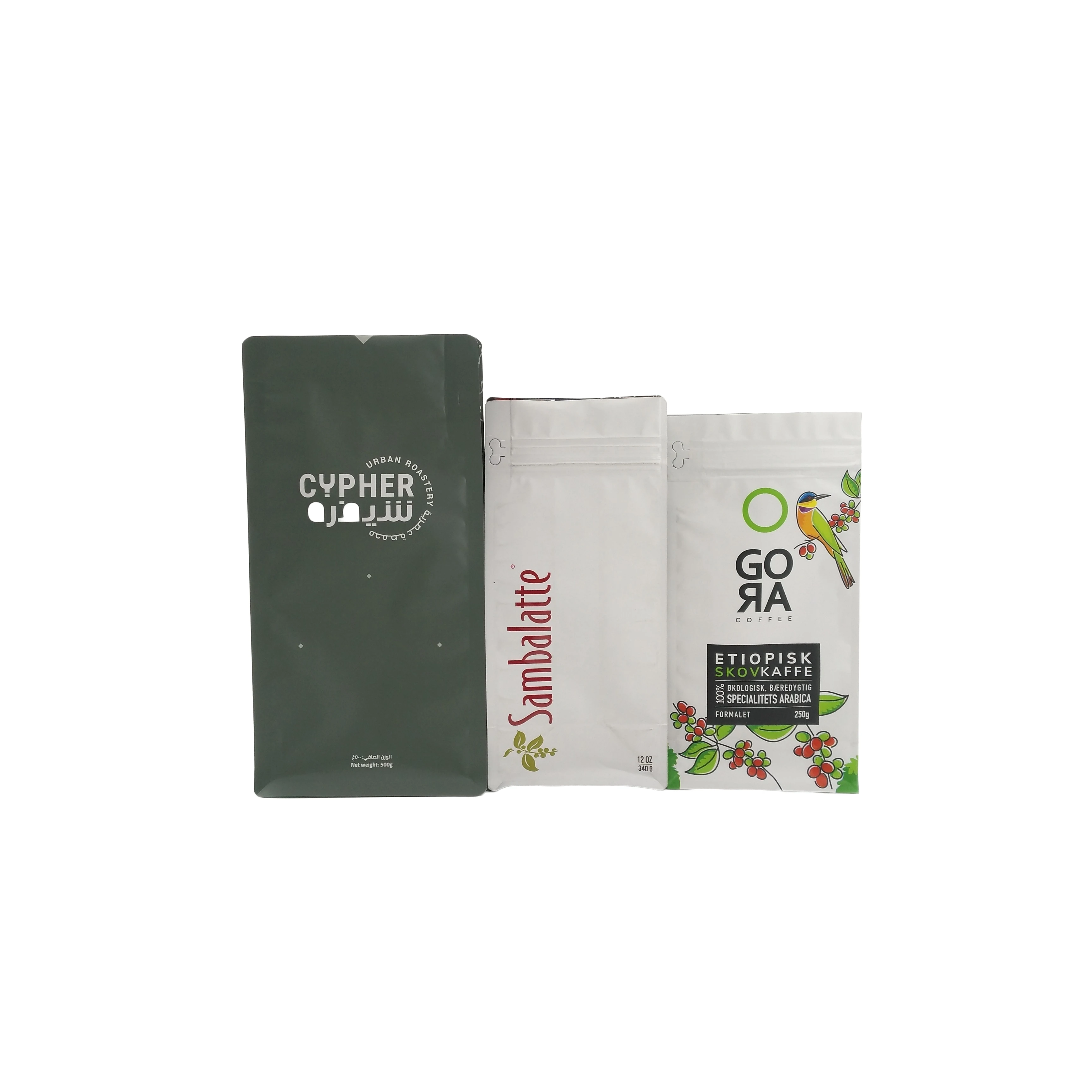 Coffee Bags With Valve Wholesale Hot Sale Classic Coffee Sachet Flat Bottom Bag With Zipper Valve Foil Food Grade Coffee Bags