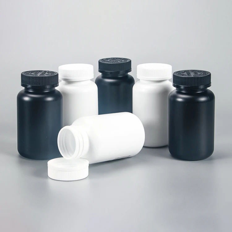 Wholesale 350ml 250 ml 400ml amber white empty pet capsule pill bottle