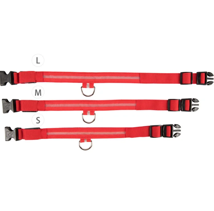 Hot Selling Pet USB Rechargeable Small Wire Mesh LED Dog collar