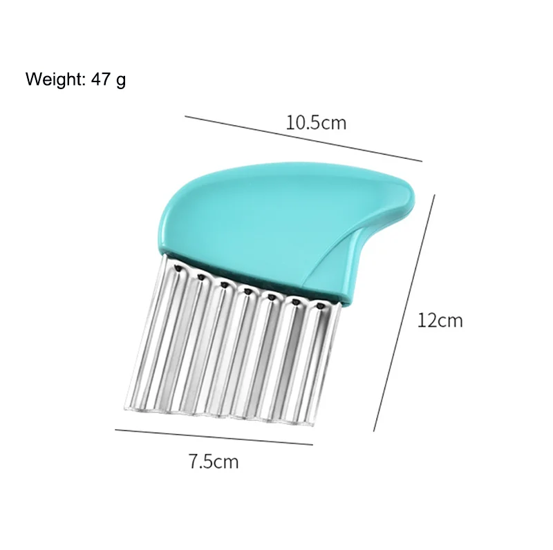 Wavy Vegetable Cutter Slicer Potato Chips Corrugated Knife Kitchen Crinkle French Fries Kitchen Utensils Stainless Steel