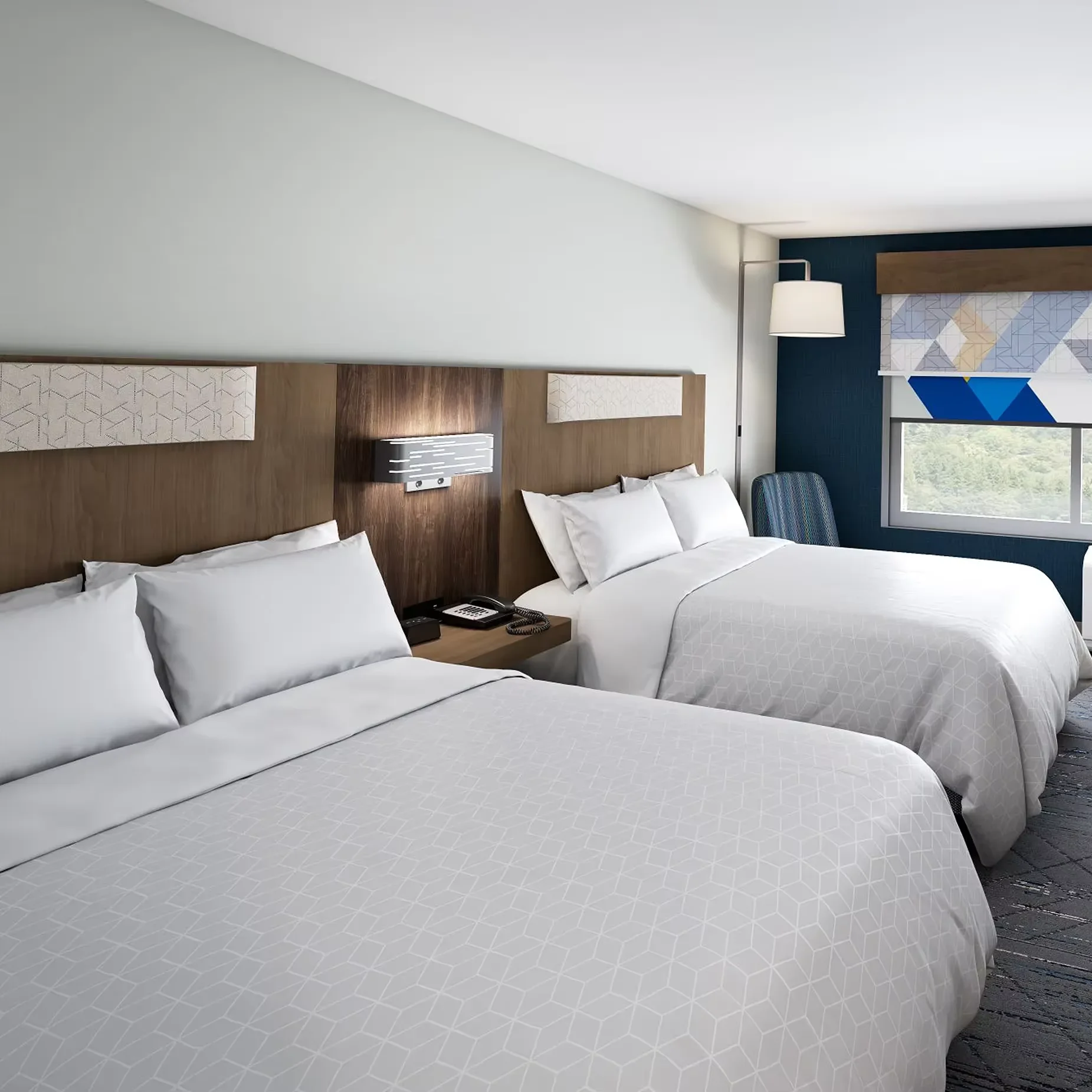 Modern  Solid Wood Bedroom Set for Hotels Living Rooms Holiday Inn Express Hotel Furniture Star Hotel Set