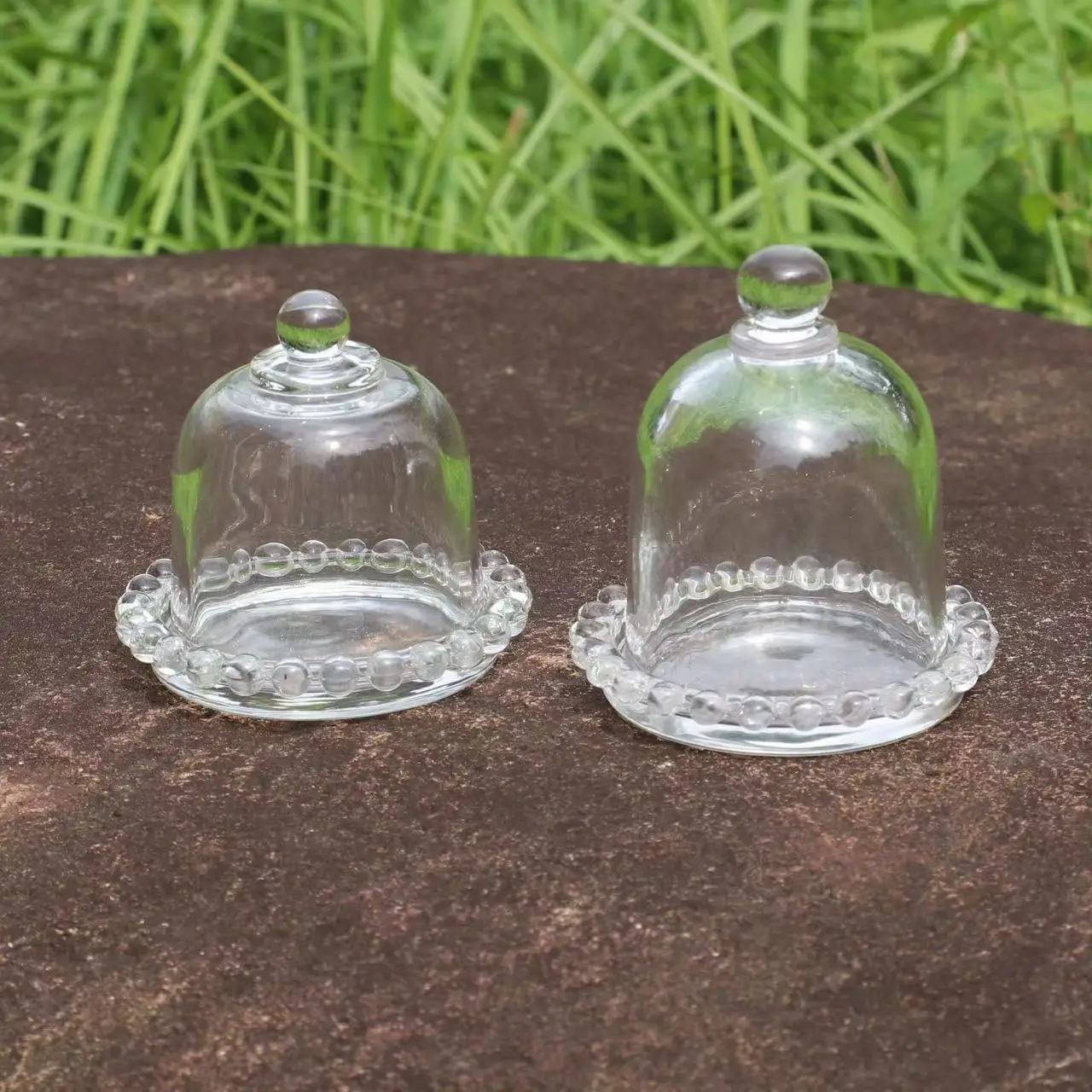 Delicate Luxury Small Afternoon Tea Time Wedding Party Decor Fruit Dessert Decoration Glass Bowl Tray