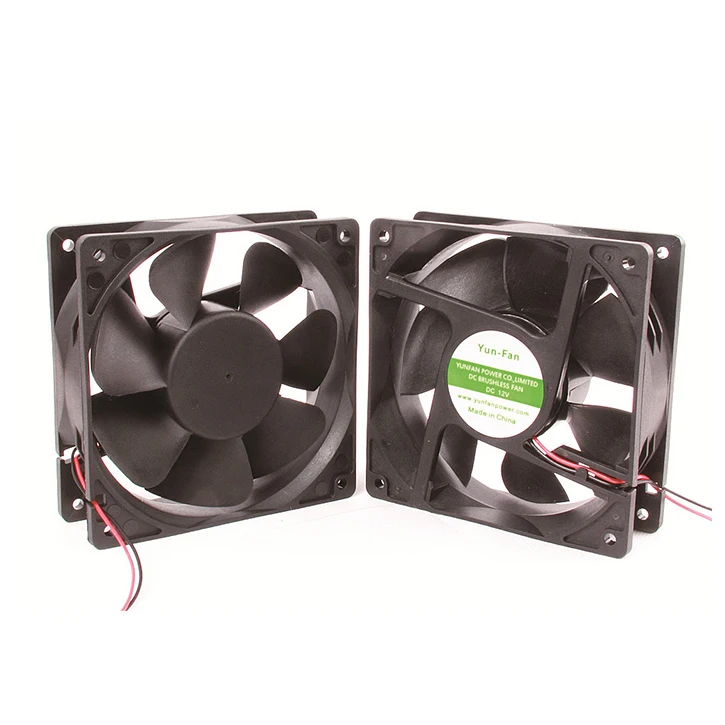 Yunfan 12V /24V/48V dc axial flow fan 120*120*38mm computer fan 120mm