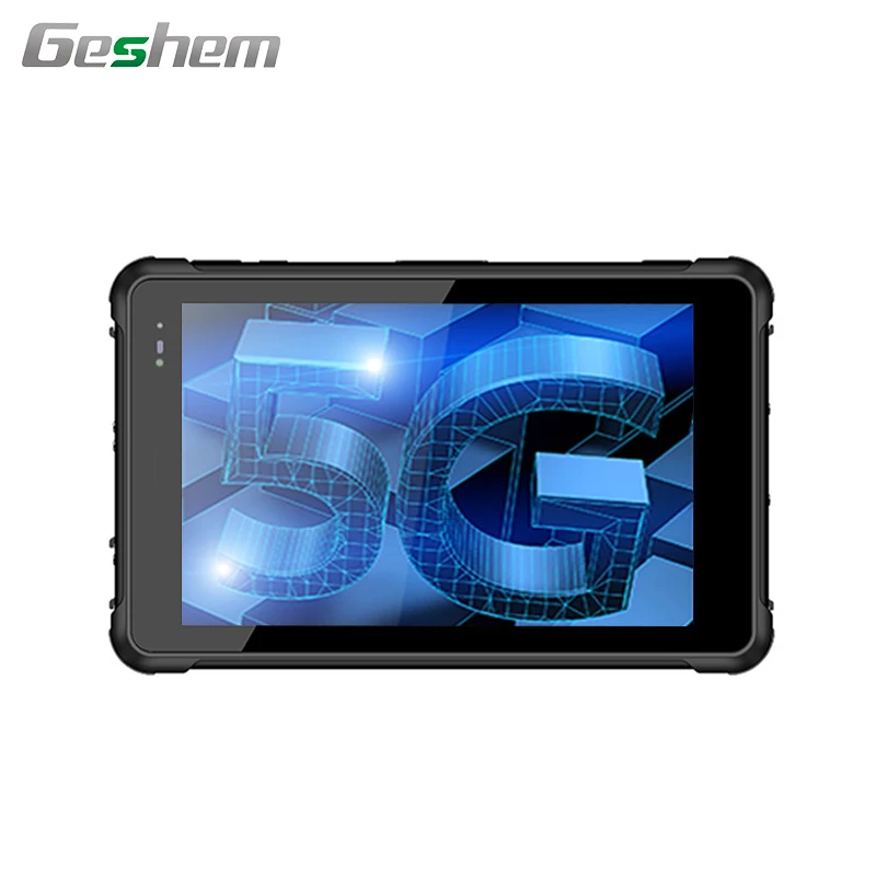 8 дюймов Ip67 водонепроницаемый 5G, Wi-Fi, NFC RFID 1D 2D отпечатков пальцев Android12 прочный промышленный планшетный ПК