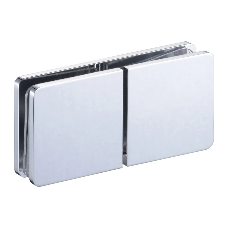 Frameless Shower Room Glass Door 180 Degree Brass Clips Glass Clamp Clip Bracket Holder