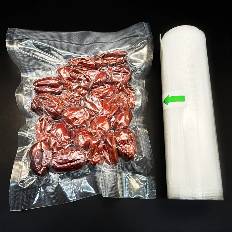 In stock 5m 15m rolled vacuum bags food meat grain vacuum sealing bags roll