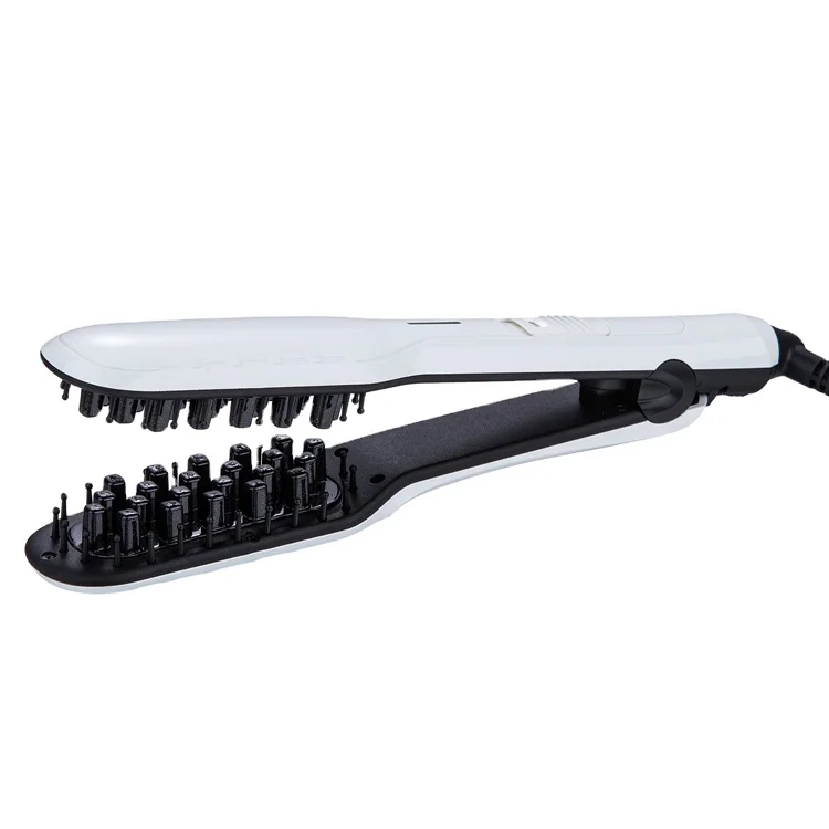 Tinx Factory Supply Heating Electronic Straightening Hair Straightener Brush Flat Iron Brushes