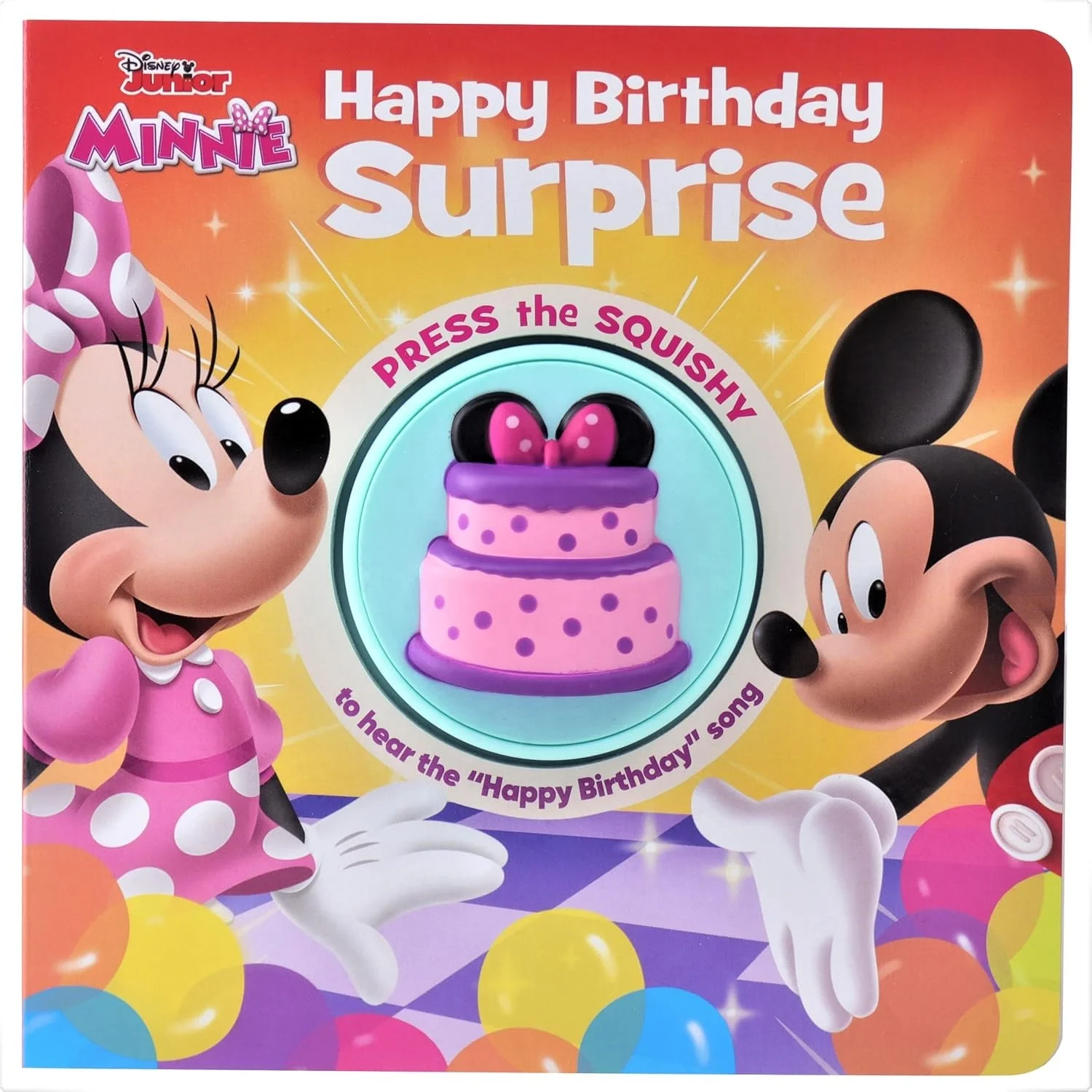 Happy Birthday Surprise Squishy Button Sound Book Satisfying Tactile and Sensory Play children sound book