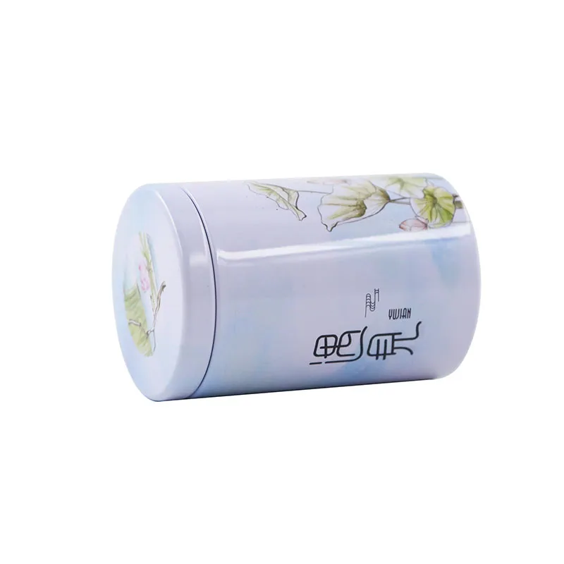 
New product caddy canister tinplate cans round display box tins for tea packaging unique wholesale containers tea tin small 
