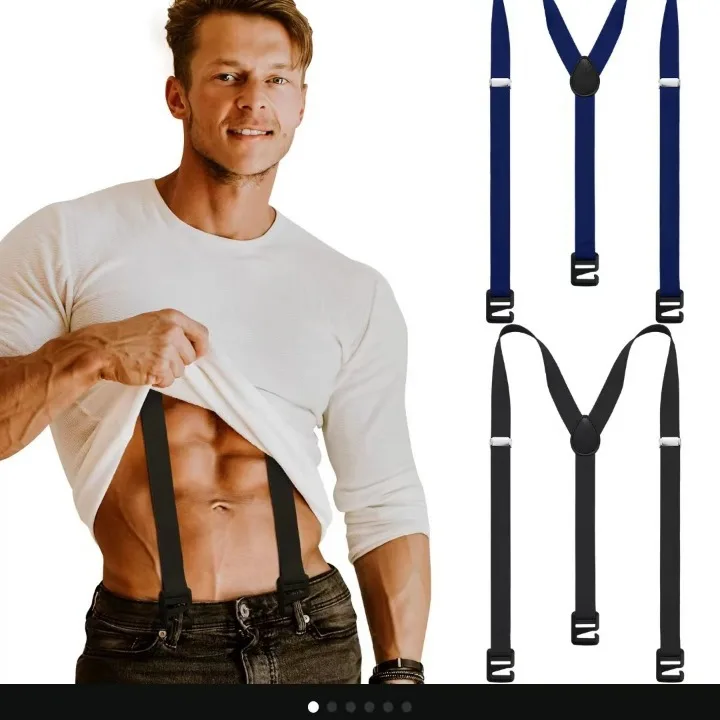 HZO-24165 Suspenders for Men Invisible Adjustable Under Clothing Undergarment