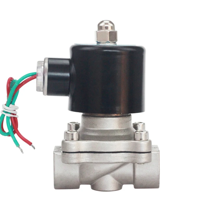 24v 12v 220v Stainless Steel Solenoid Valve For Water Steam Normally Closed 2 Way Flange Type Solenoid Valve