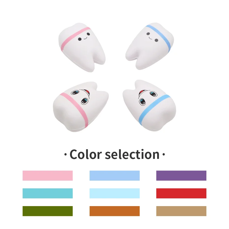 Competitive Price Promotion Stress Reliever Balls Tooth-shaped PU Foam Anti Stress Ball for Business