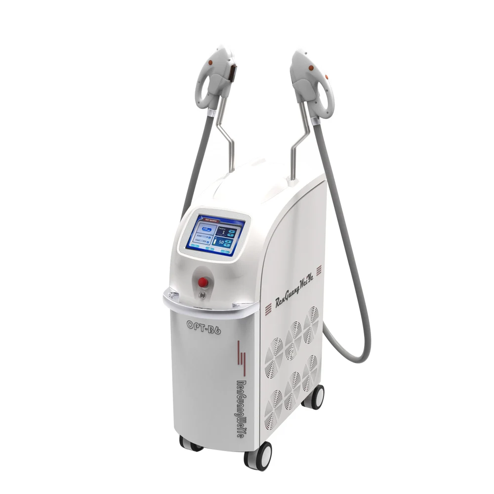 B6 beauty equipment elight rf ipl opt hair removal skin rejuvenation with real sapphire OPT crystal hair epilator