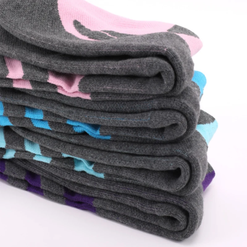 Wholesale High Quality Women Woolen Thick Warm Skiing Hiking Fishing Calf Calcetin Knee High Winter Men Ski Sport Unisex Socks