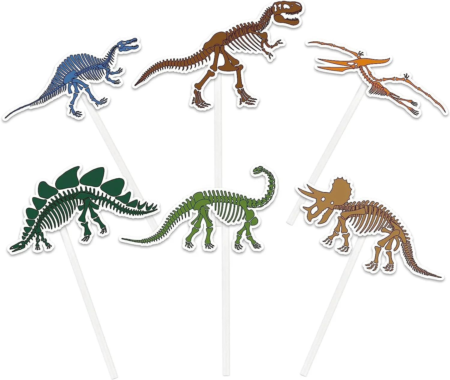 Dinosaur Cupcake Toppers Green Cute Baby Dinosaur Cupcake Picks Little Cupcake Picks for Dinosaur Cake Topper