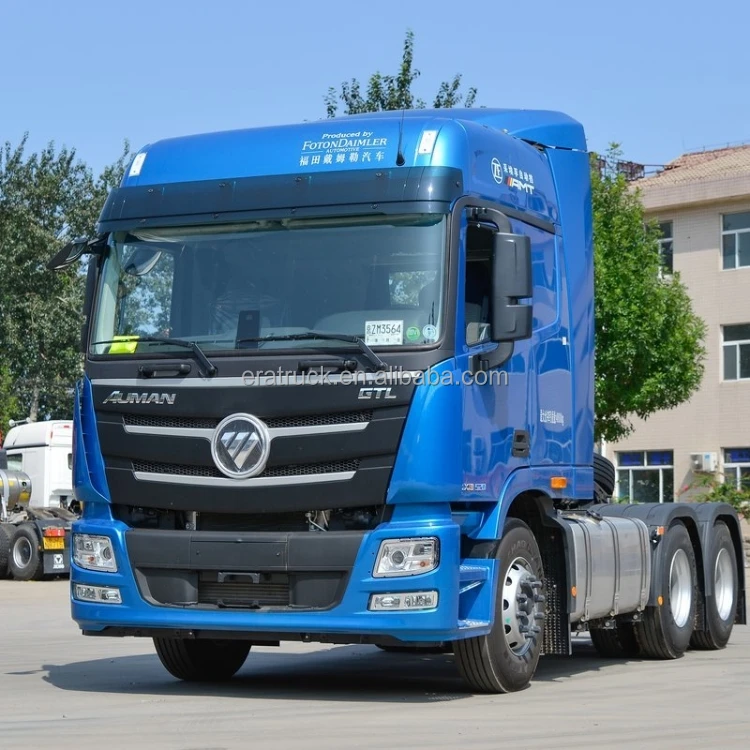 Известный китайский бренд новый трактор Foton Auman ручной левый привод 600 л дизельное топливо GTL 6x4 тягач грузовик евро 5 для продажи