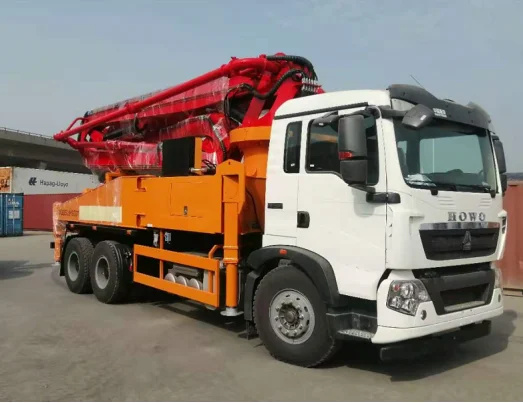 Professional manufacturer! 37M Concrete boom pump truck,Truck mounted concrete pumps,Concrete pump boon truck for sale!